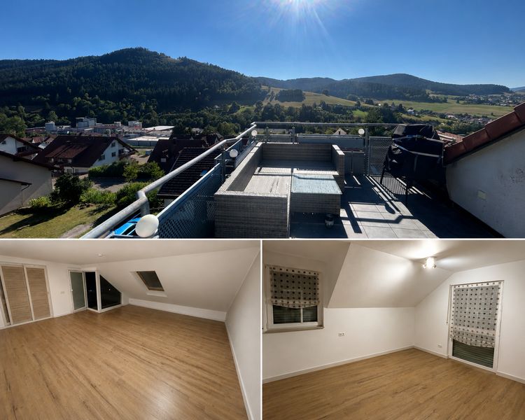 Moderne 3 Zimmer-Dachgeschosswohnung mit Aufzug, Garage & Stellplatz in Baiersbronn
